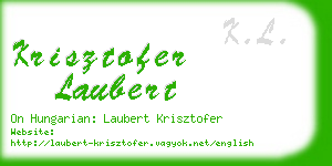 krisztofer laubert business card